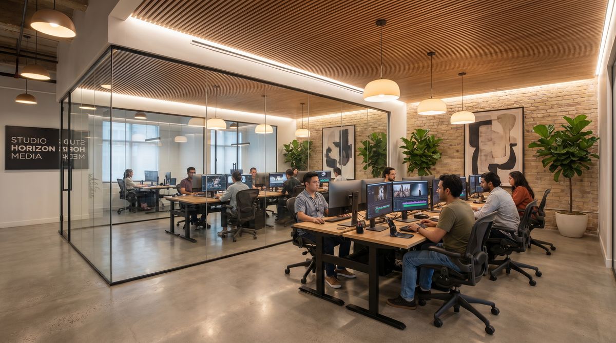 今日看料公司办公环境